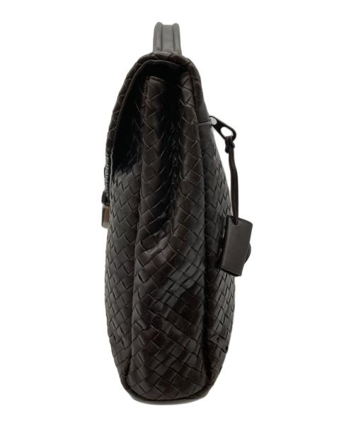 BOTTEGA VENETA（ボッテガベネタ）BOTTEGA VENETA (ボッテガベネタ) イントレチャートダレスバッグ ブラウンの古着・服飾アイテム