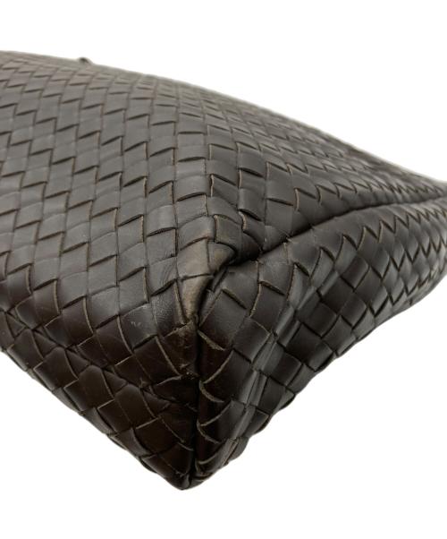 BOTTEGA VENETA（ボッテガベネタ）BOTTEGA VENETA (ボッテガベネタ) イントレチャートダレスバッグ ブラウンの古着・服飾アイテム