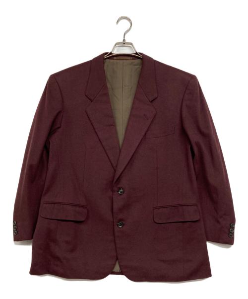 Christian Dior MONSIEUR（クリスチャンディオールムッシュ）Christian Dior MONSIEUR (クリスチャンディオールムッシュ) カシミヤテーラードジャケット ボルドー サイズ:AB7の古着・服飾アイテム
