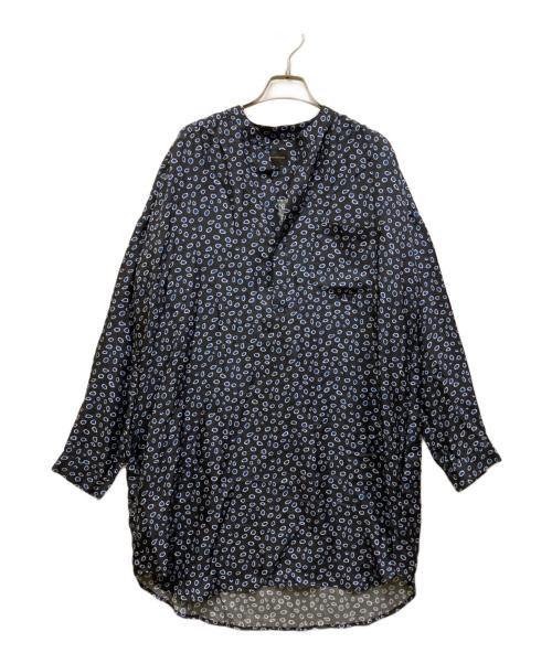 BANANATIME（バナナタイム）BANANATIME (バナナタイム) ペイズリー柄シルクワンピース ブルー サイズ:Sの古着・服飾アイテム