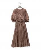 HER LIP TOハーリップトゥ）の古着「フェイクカシュクールワンピース」｜ピンク