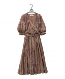 HER LIP TO（ハーリップトゥ）の古着「フェイクカシュクールワンピース」｜ピンク