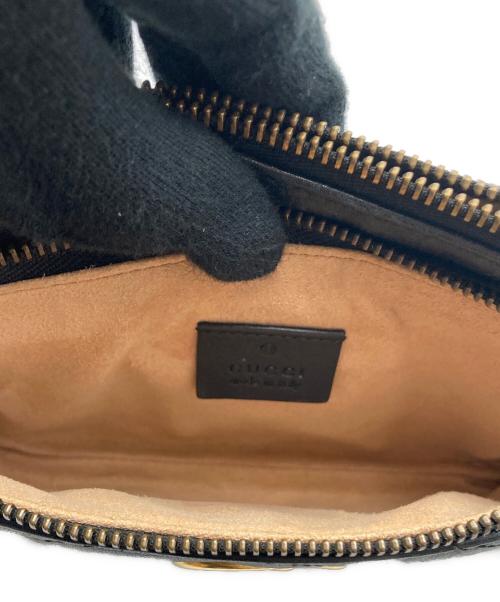 GUCCI（グッチ）GUCCI (グッチ) GGマーモントショルダーバッグ ブラックの古着・服飾アイテム