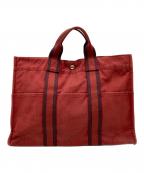 HERMESエルメス）の古着「ドーヴィルMM」｜レッド