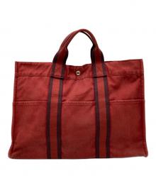 HERMES（エルメス）の古着「ドーヴィルMM / トートバッグ」｜レッド