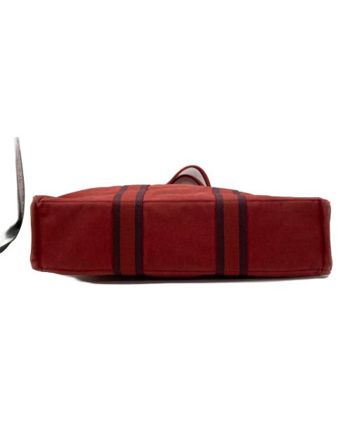 HERMES（エルメス）HERMES (エルメス) ドーヴィルMM / トートバッグ レッドの古着・服飾アイテム