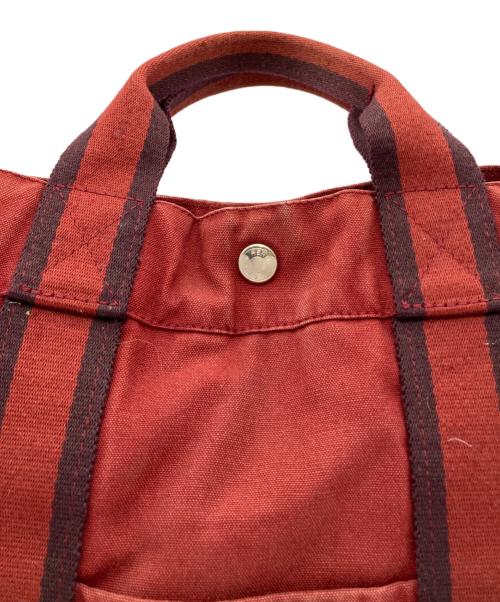 HERMES（エルメス）HERMES (エルメス) ドーヴィルMM / トートバッグ レッドの古着・服飾アイテム