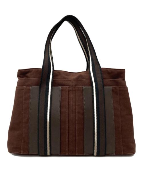 HERMES（エルメス）HERMES (エルメス) トロカホリゾンタルMMトートバッグ ブラウンの古着・服飾アイテム