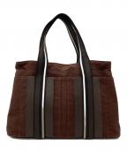 HERMESエルメス）の古着「トロカホリゾンタルMMトートバッグ」｜ブラウン