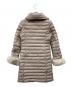 UNITED ARROWS TOKYO (ユナイテッドアローズトウキョウ) フォックスファー付ダウンコート ベージュ サイズ:38：6000円
