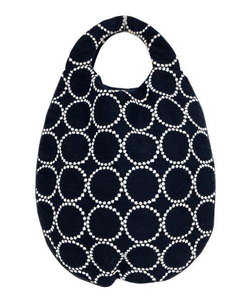 mina perhonen（ミナ ペルホネン）mina perhonen (ミナ ペルホネン) タンバリンエッグバッグ ネイビーの古着・服飾アイテム