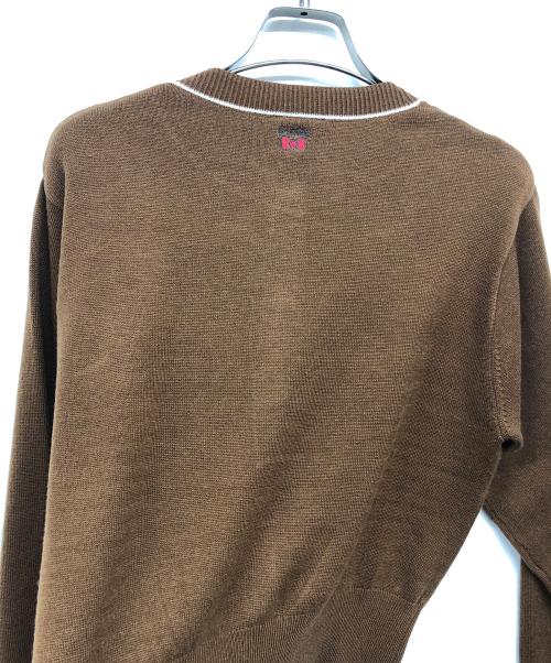 Snidel（スナイデル）Snidel (スナイデル) HELLO KITTY (ハローキティ) アーガイルカーディガン ブラウン サイズ:Freeの古着・服飾アイテム