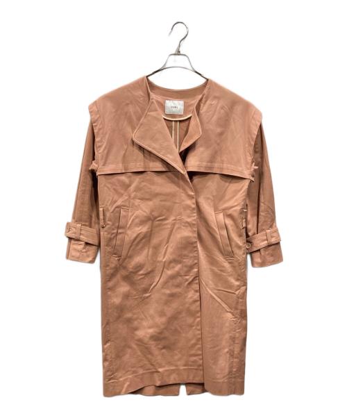 COEL（コエル）COEL (コエル) ノーカラーコート ピンク サイズ:Fの古着・服飾アイテム