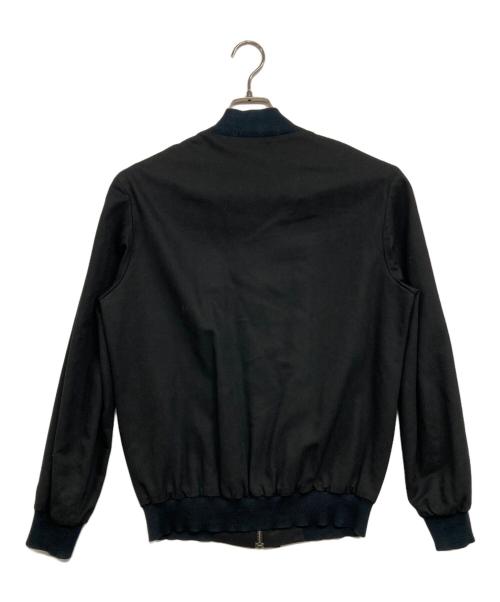 Maison Martin Margiela（メゾンマルタンマルジェラ）Maison Martin Margiela (メゾンマルタンマルジェラ) レーヨンウール混紡ブルゾン ブラック サイズ:44の古着・服飾アイテム