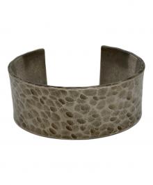 Saint Laurent Paris（サンローランパリ）の古着「ハンマードオープンバングル」｜シルバー