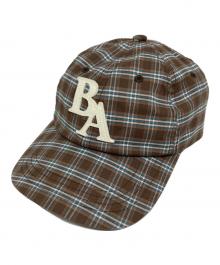 A BATHING APE（ア ベイシング エイプ）の古着「CHECK APPLIQUE PANEL CAP」｜ブラウン