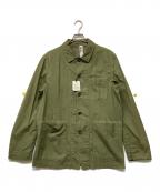 MHLマーガレットハウエル）の古着「リネン混ジャケット」｜グリーン