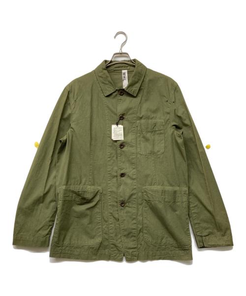MHL（マーガレットハウエル）MHL (マーガレットハウエル) リネン混ジャケット グリーン サイズ:sizeXLの古着・服飾アイテム