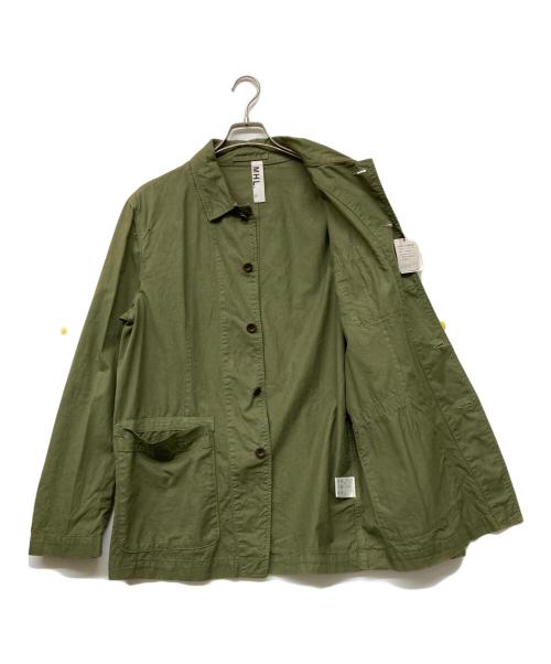 MHL（マーガレットハウエル）MHL (マーガレットハウエル) リネン混ジャケット グリーン サイズ:sizeXLの古着・服飾アイテム