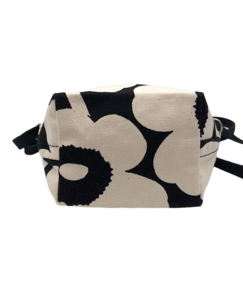 marimekko（マリメッコ）marimekko (マリメッコ) モノミニクロスボディウニッコショルダーバッグ ベージュ×ブラックの古着・服飾アイテム