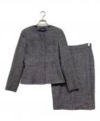 MaxMaraマックスマーラ）の古着「リネン混ツイードセットアップ」｜ネイビー