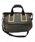 Chloeクロエ）の古着「エテル2WAYバッグ」｜グレー×ブラック