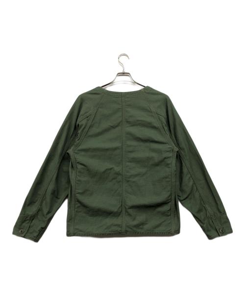 orSlow（オアスロウ）orSlow (オアスロウ) ノーカラージャケット グリーン サイズ:2の古着・服飾アイテム