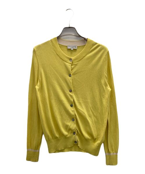 MACKINTOSH LONDON（マッキントッシュ ロンドン）MACKINTOSH LONDON (マッキントッシュ ロンドン) 丸首カーディガン イエロー サイズ:40の古着・服飾アイテム