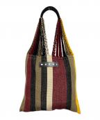 MARNIマルニ）の古着「フラワーカフェ ハンモックバッグ」｜ブラウン