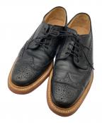 CHURCH'Sチャーチ）の古着「マットロックウイングチップシューズ」｜ブラック