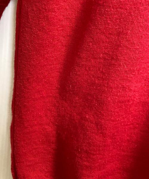 MM6 Maison Margiela（エムエムシックスメゾンマルジェラ）MM6 Maison Margiela (エムエムシックスメゾンマルジェラ) レイヤードロングカーディガン レッド サイズ:Ｍの古着・服飾アイテム