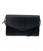THE ROWザ ロウ）の古着「Envelop in Leather 2way/エンベロープインレザーツーウェイ」｜ブラック