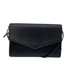 THE ROW（ザ ロウ）の古着「Envelop in Leather 2way/エンベロープインレザーツーウェイ」｜ブラック