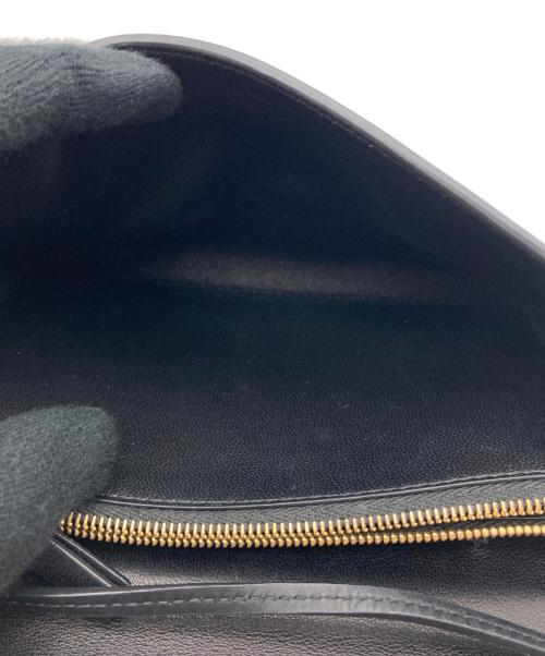 THE ROW（ザ ロウ）THE ROW (ザ ロウ) Envelop in Leather 2way/エンベロープインレザーツーウェイ ブラックの古着・服飾アイテム