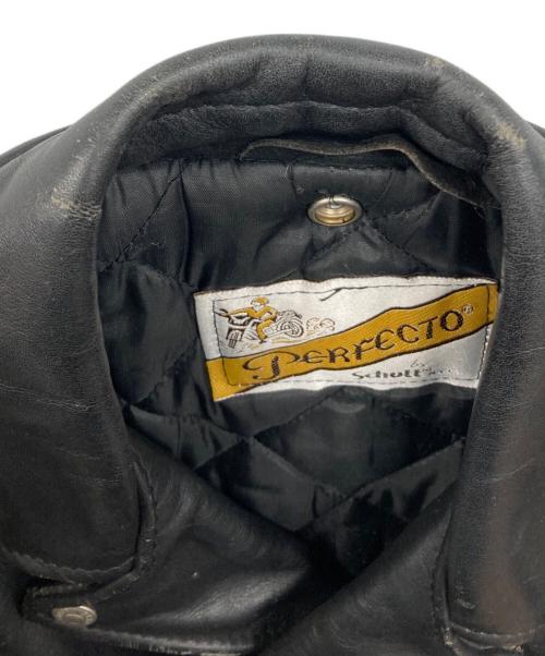 Schott（ショット）Schott (ショット) レザージャケット ブラック サイズ:36の古着・服飾アイテム