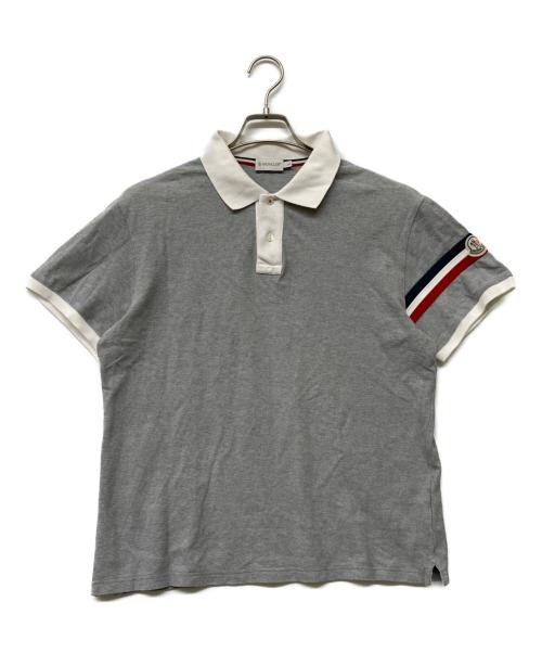 MONCLER（モンクレール）MONCLER (モンクレール) ポロシャツ グレー サイズ:Ｌの古着・服飾アイテム