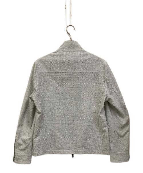 EPOCA UOMO（エポカ ウォモ）EPOCA UOMO (エポカ ウォモ) シアサッカージップジャケット グレー サイズ:46の古着・服飾アイテム