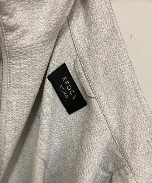 EPOCA UOMO（エポカ ウォモ）EPOCA UOMO (エポカ ウォモ) シアサッカージップジャケット グレー サイズ:46の古着・服飾アイテム