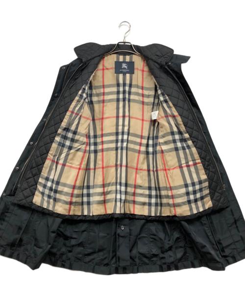 BURBERRY LONDON（バーバリーロンドン）BURBERRY LONDON (バーバリーロンドン) 裏地ノバチェックキルティングライナーコート ブラック サイズ:36の古着・服飾アイテム