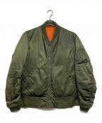 AVIREXアヴィレックス）の古着「MA-1ジャケット」｜カーキ