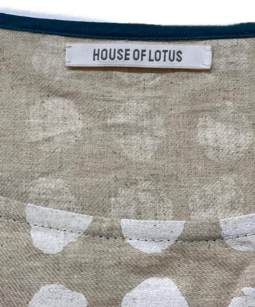 house of lotus（ハウスオブロータス）house of lotus (ハウスオブロータス) リネンブレンドブラウスワンピース ベージュ サイズ:SIZE Mの古着・服飾アイテム