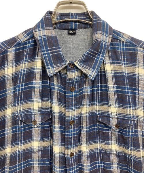 45R（フォーティファイブ・アール）45R (フォーティファイブ・アール) ツイル二重織のドレス ネイビー サイズ:Freeの古着・服飾アイテム