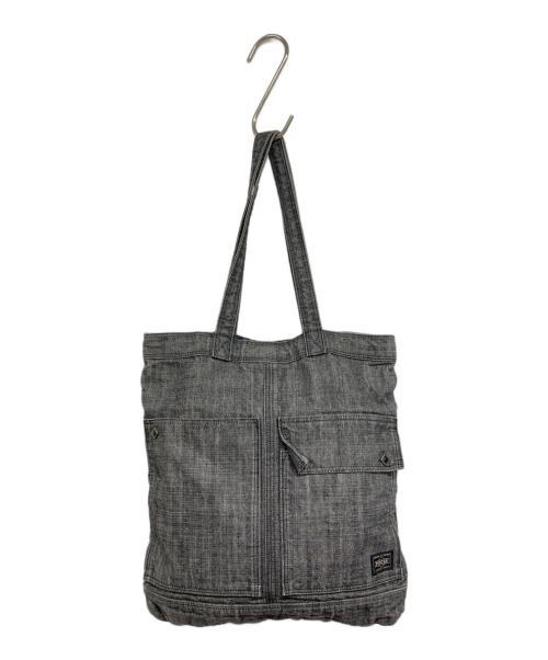 PORTER（ポーター）PORTER (ポーター) デニムトートバッグ ブラックの古着・服飾アイテム