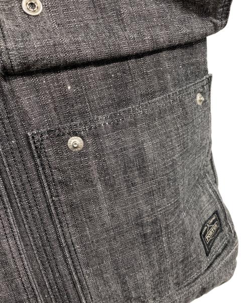 PORTER（ポーター）PORTER (ポーター) デニムトートバッグ ブラックの古着・服飾アイテム