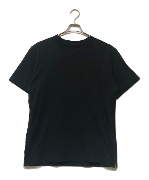 sacai（サカイ）sacai (サカイ) サイドジップtシャツ ブラック サイズ:2の古着・服飾アイテム