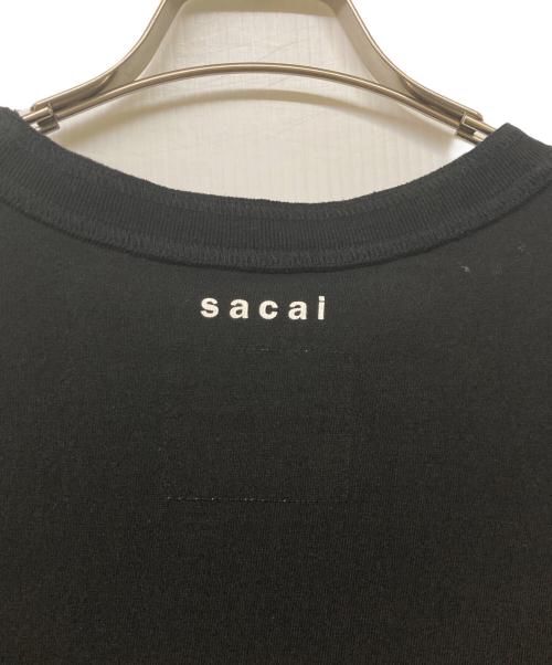 sacai（サカイ）sacai (サカイ) サイドジップtシャツ ブラック サイズ:2の古着・服飾アイテム