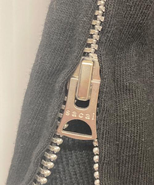 sacai（サカイ）sacai (サカイ) サイドジップtシャツ ブラック サイズ:2の古着・服飾アイテム