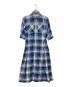POLO RALPH LAUREN（ポロ・ラルフローレン）の古着「チェックシャツワンピース」｜ブルー