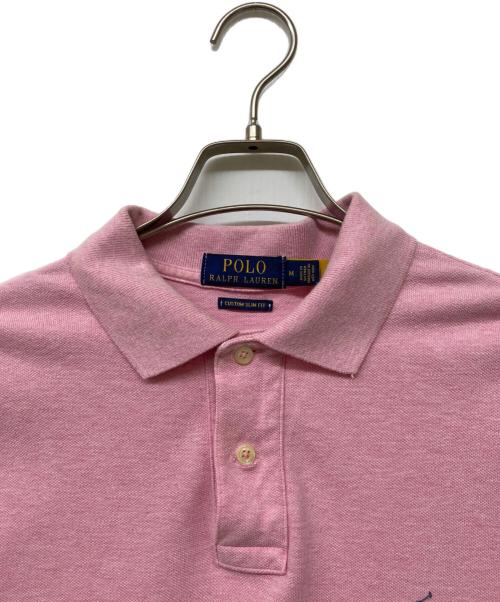 POLO RALPH LAUREN（ポロ・ラルフローレン）POLO RALPH LAUREN 20SS QRタグ SS KC M1-SHORT SLEEVE-KNIT(ニーゼロエスエス キューアールタグ エスエス ケーシー エムワン ショート スリーブ ニット) ピンク サイズ:Ｍの古着・服飾アイテム