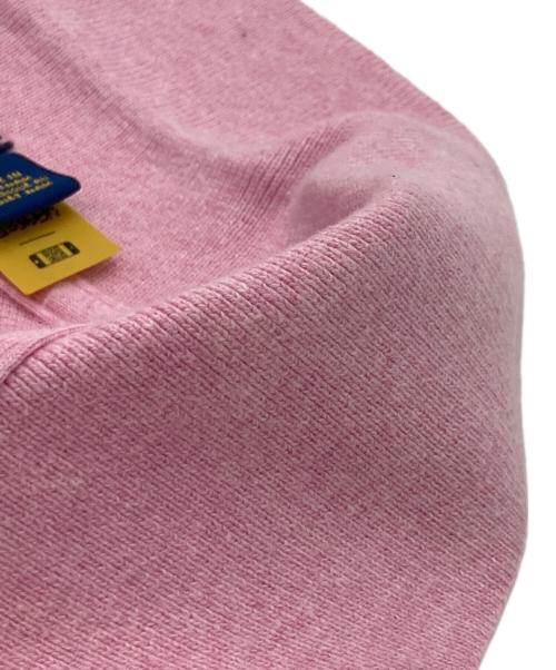 POLO RALPH LAUREN（ポロ・ラルフローレン）POLO RALPH LAUREN 20SS QRタグ SS KC M1-SHORT SLEEVE-KNIT(ニーゼロエスエス キューアールタグ エスエス ケーシー エムワン ショート スリーブ ニット) ピンク サイズ:Ｍの古着・服飾アイテム